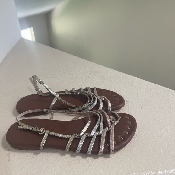 Trina Turk‎ gold and silver braided sandals - Picture 1 of 7